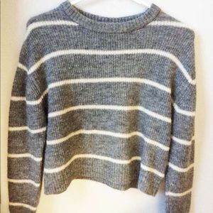 An H&M stripped cropped sweater! :)
